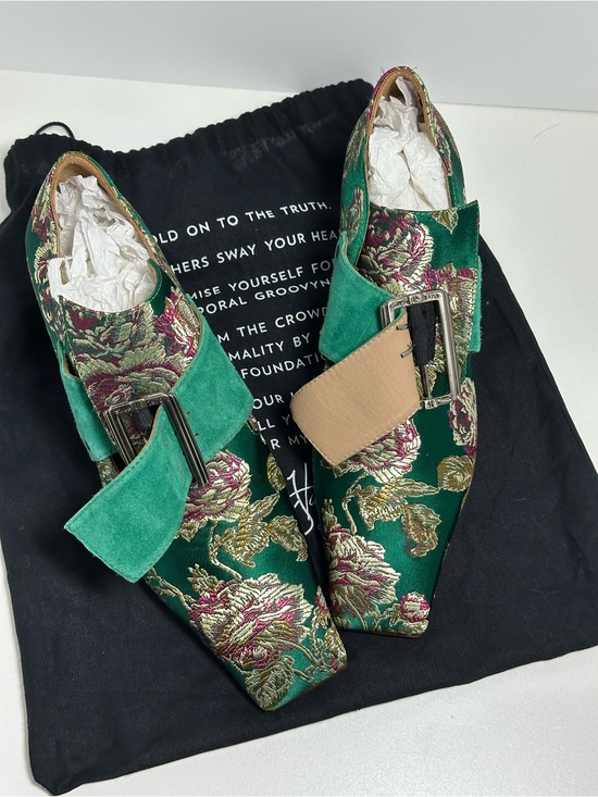John Fluevog Shoes - Fluevog Super Fine Bishop buckled loafer heels